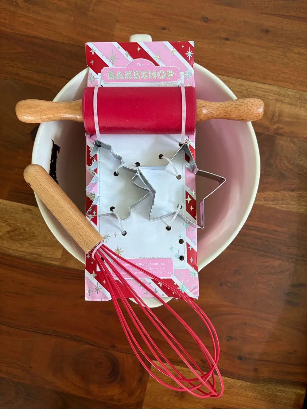 Dachshunds The Bake Shop Pink & Red Baking Set with Whisk and Cookie Cutters